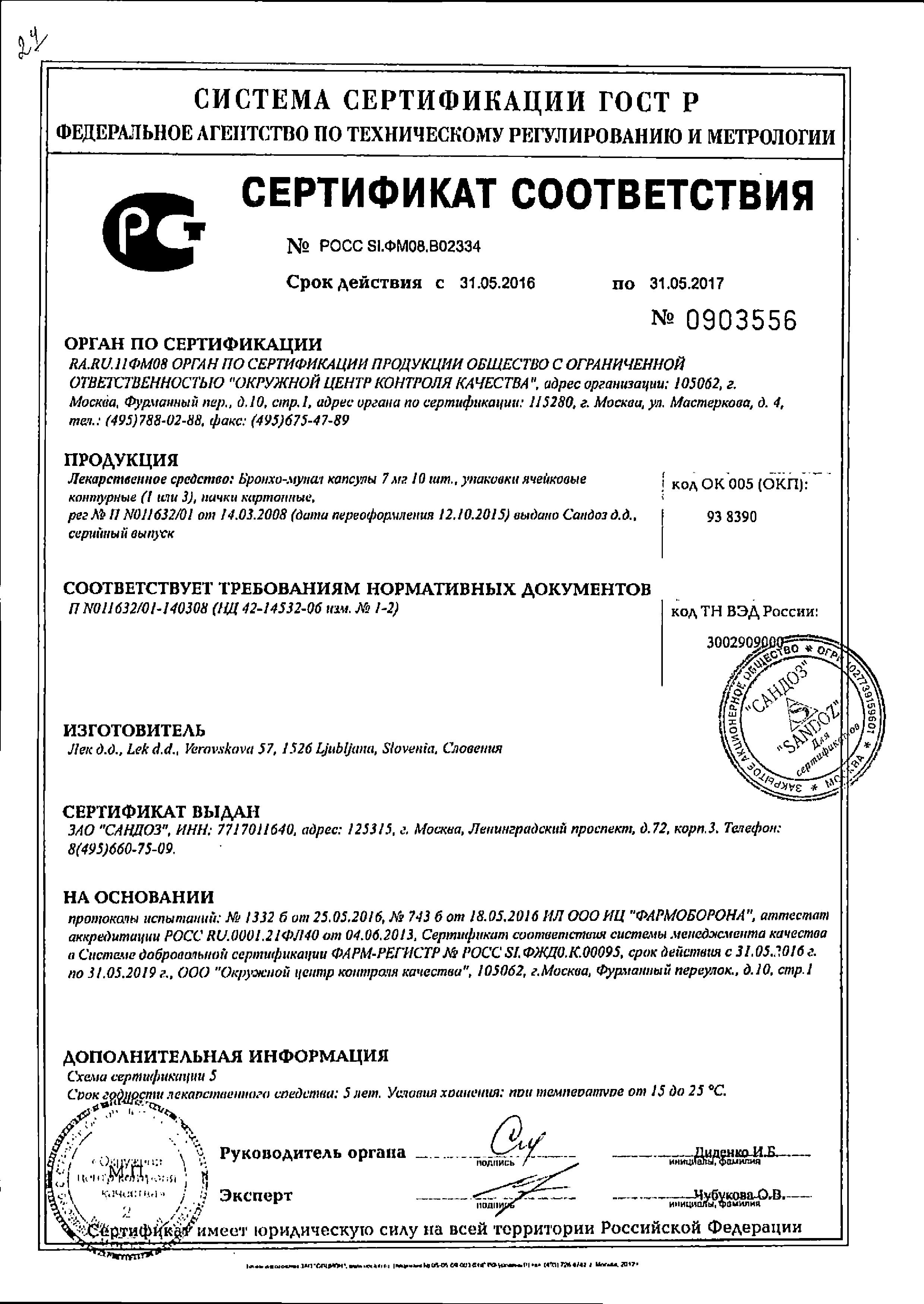 Сертификаты