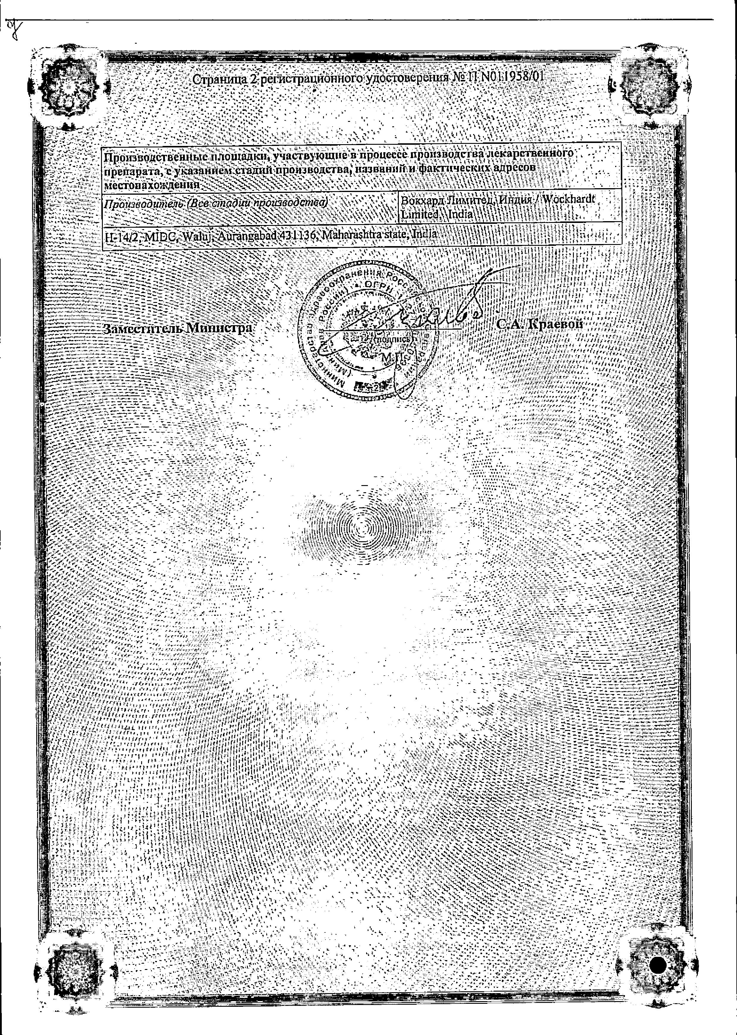 Сертификат Спазган