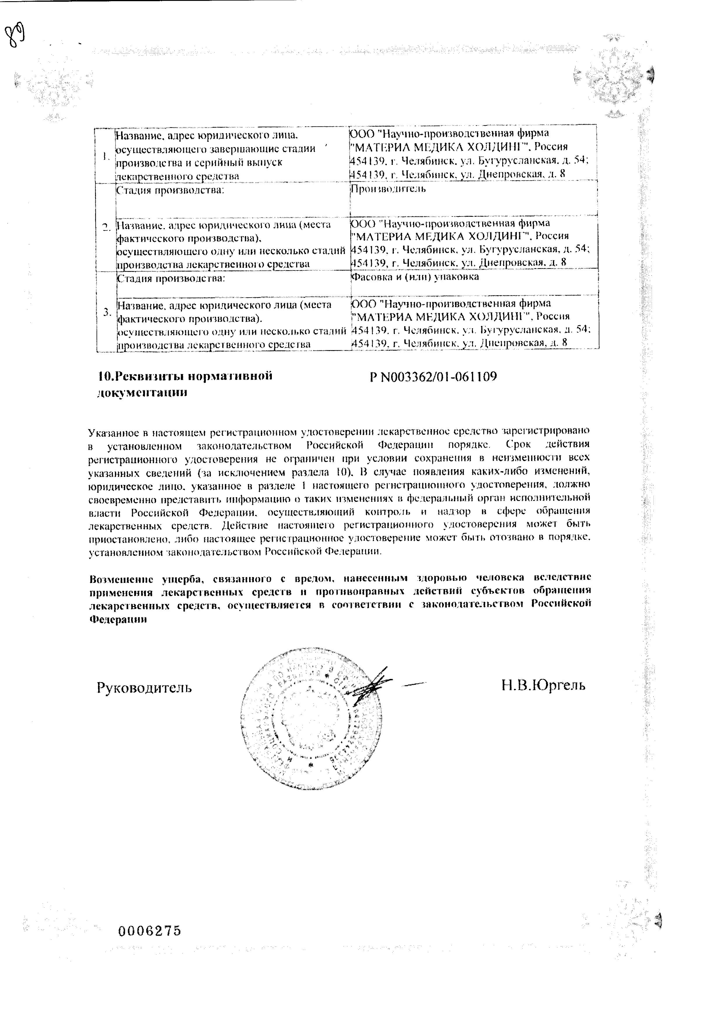 Сертификат Sulpiride Belupo