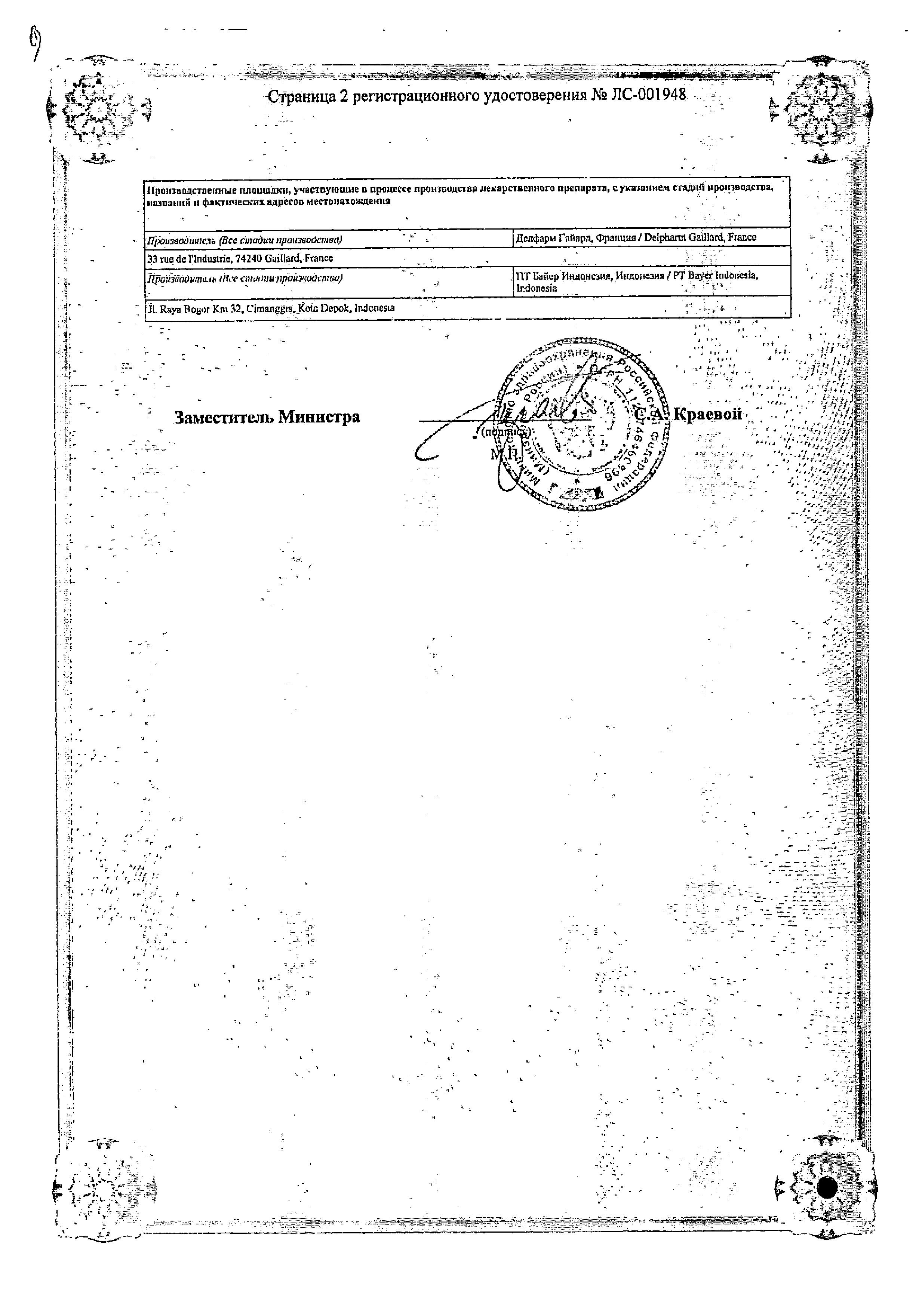 Сертификат Forosa