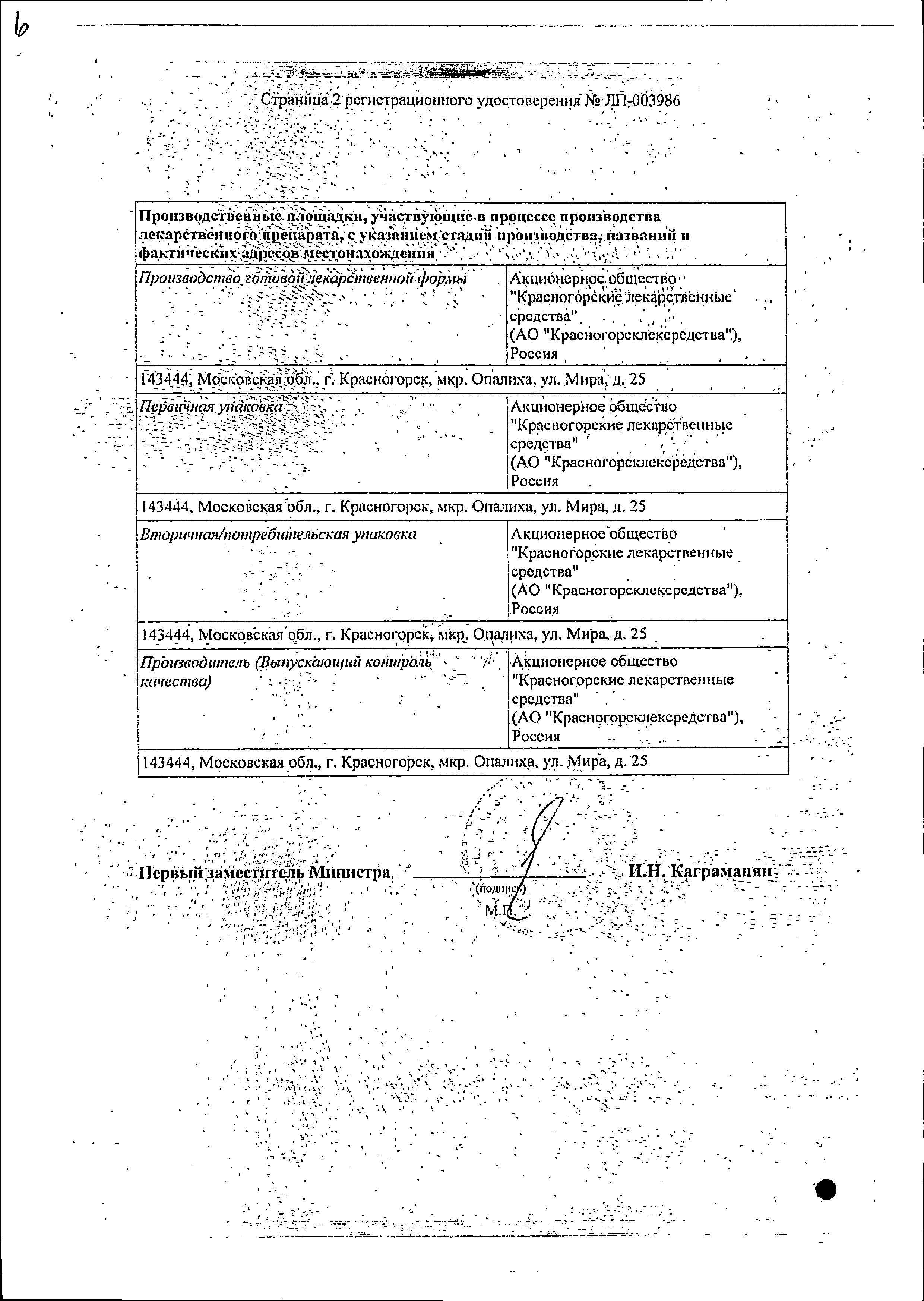 Сертификат на Мяты перечной листья (Красногорсклексредства), 50 г