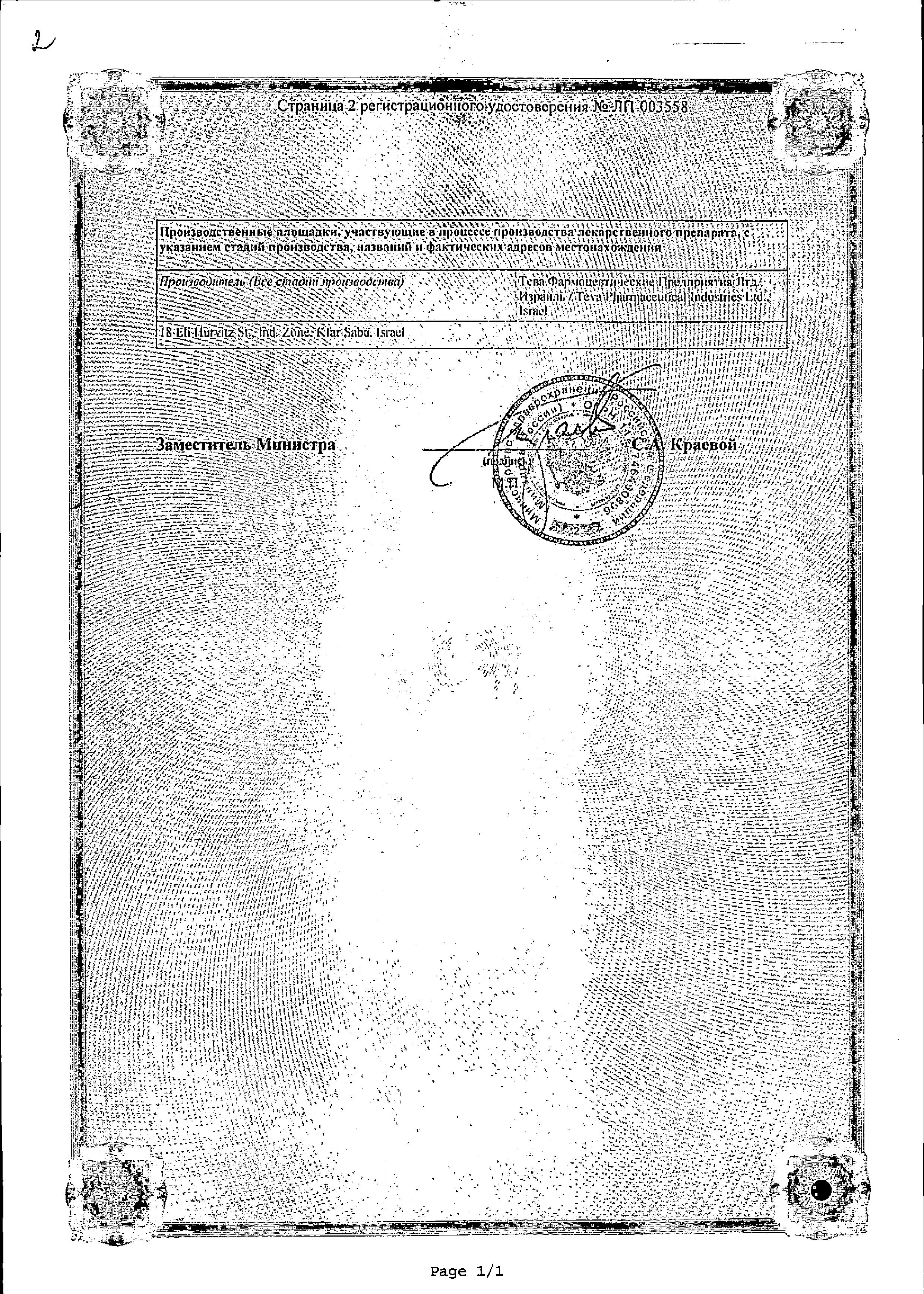 Сертификат Actemra®