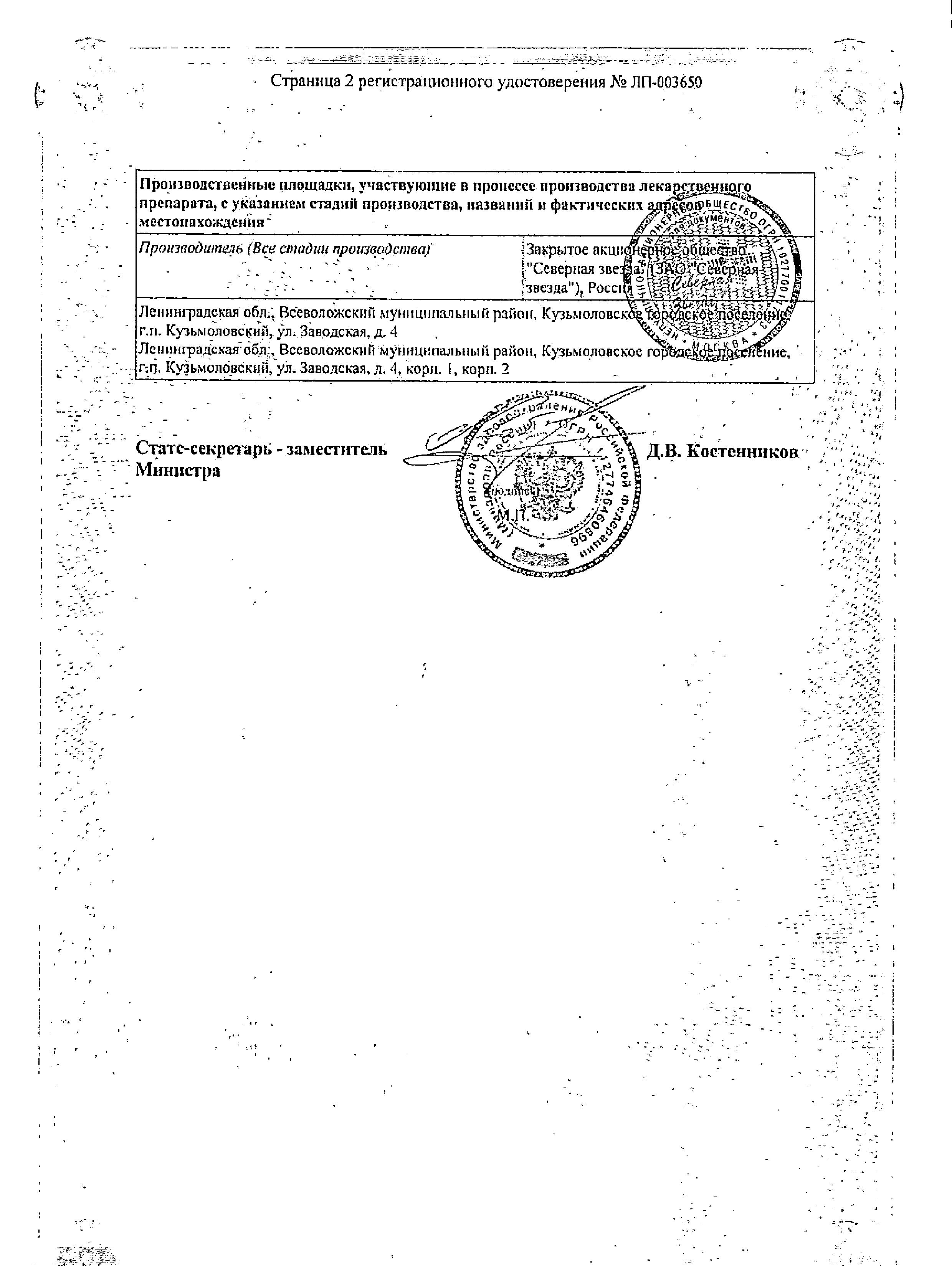 Сертификат Телмисартан