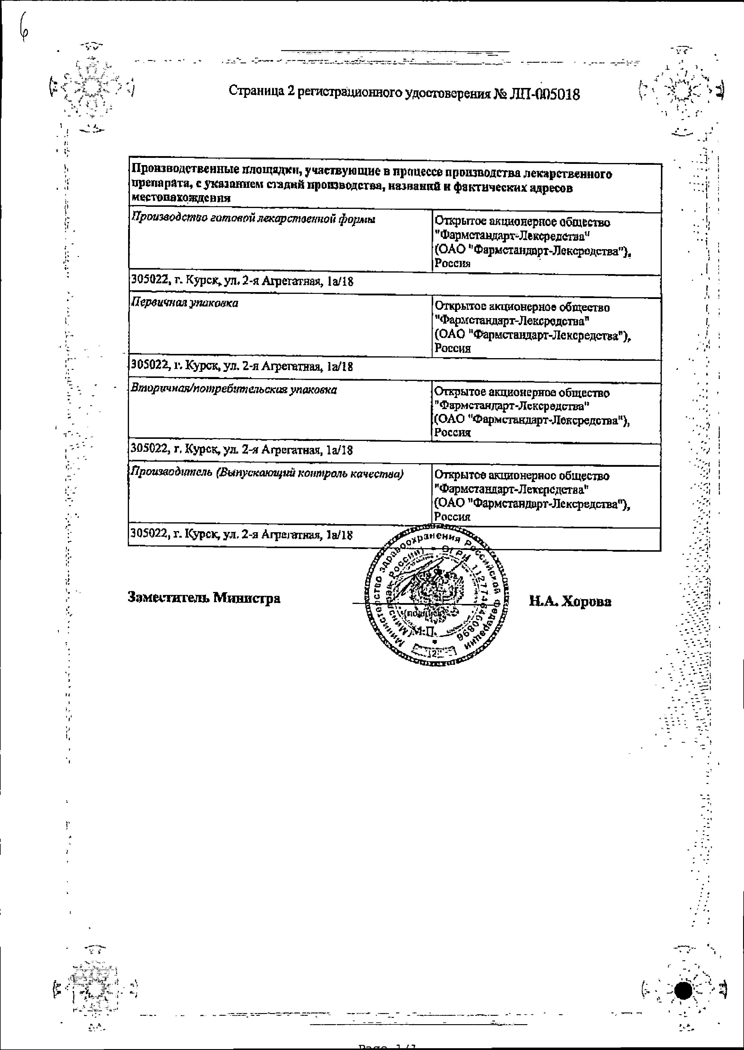 Сертификат Протаргол