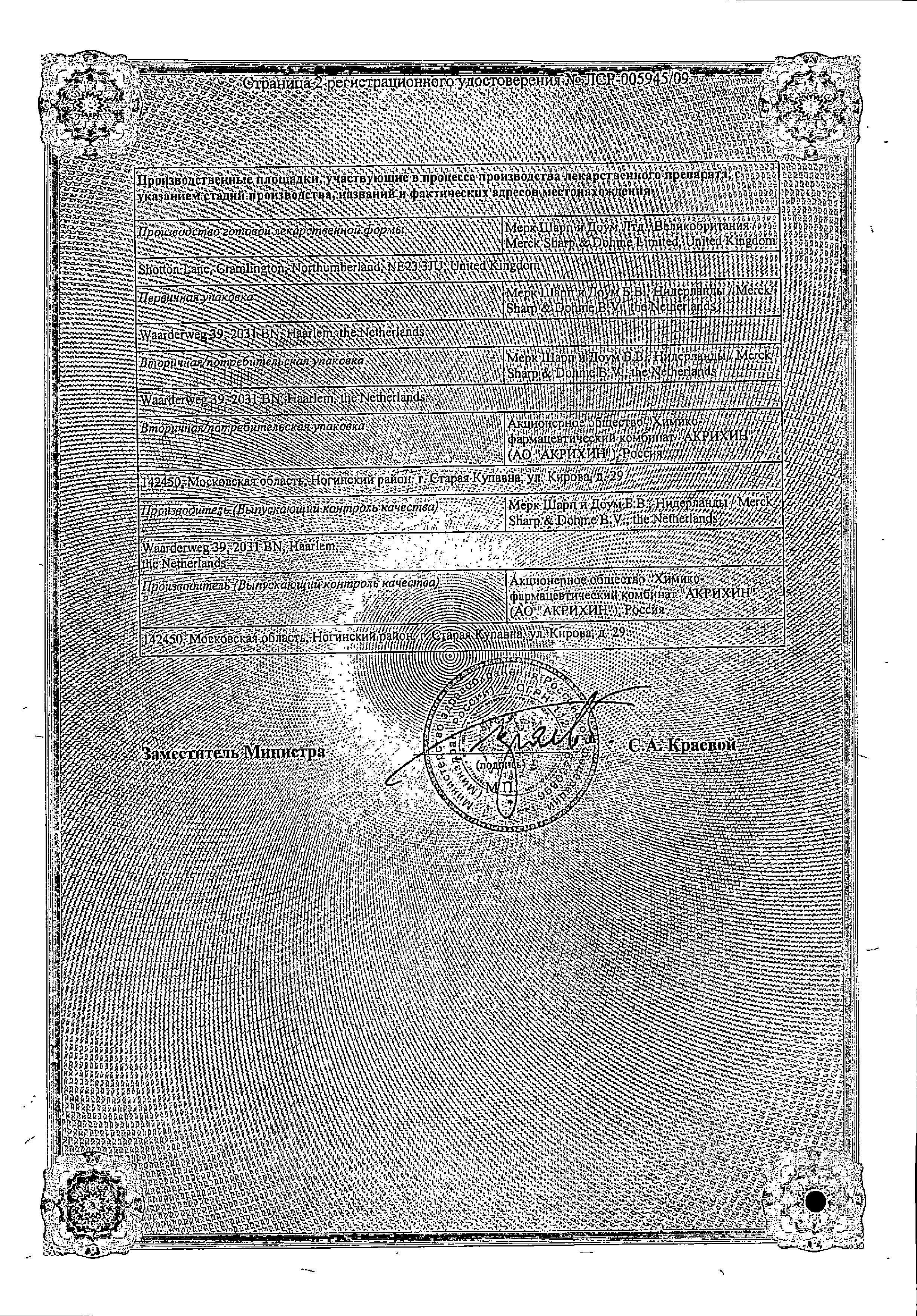 Сертификат Сингуляр