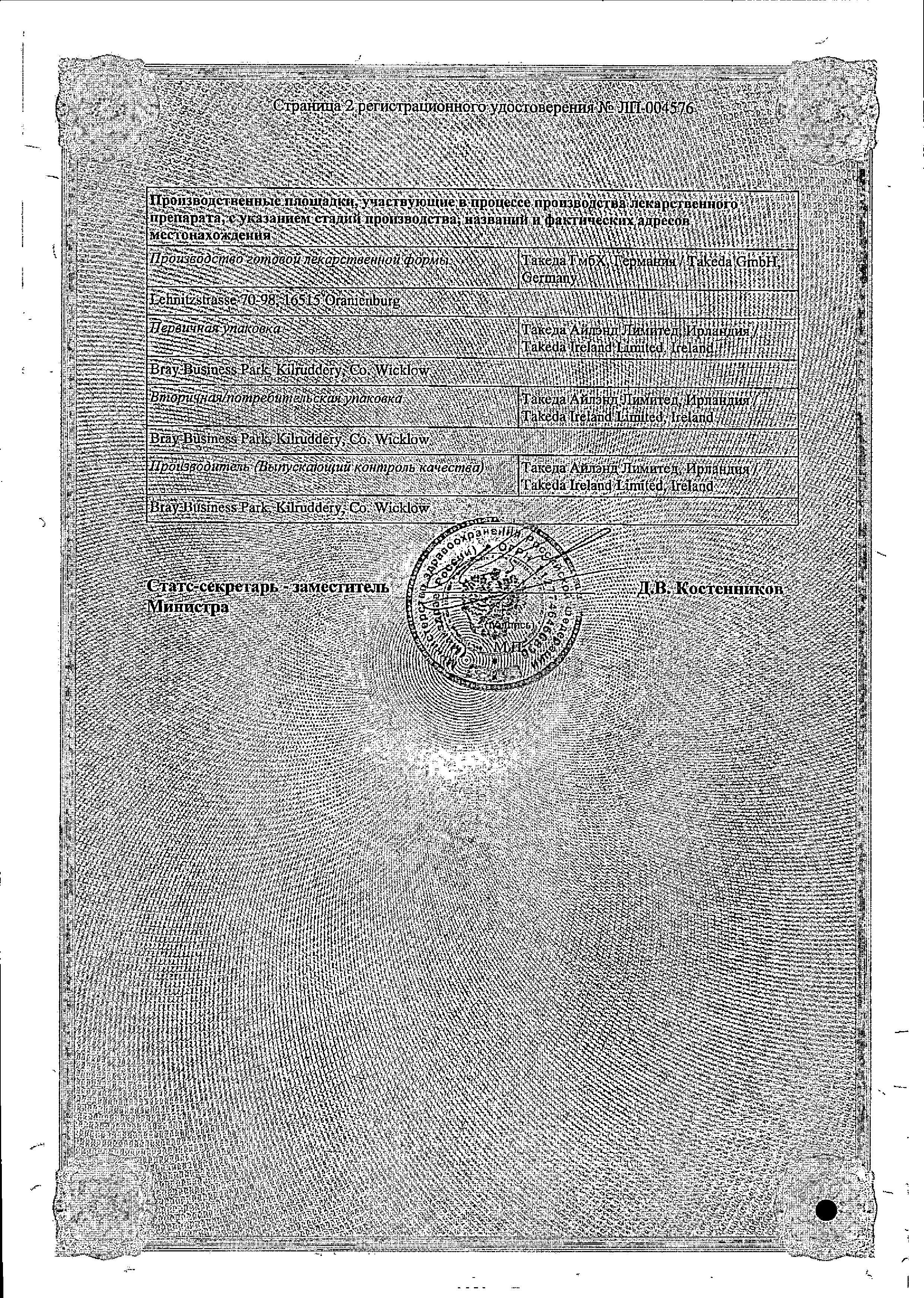 Сертификат Випдомет